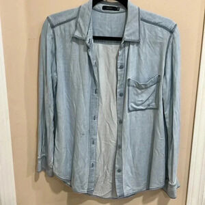 (40)Talula  Montana Chambray Button Down